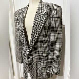 Mani by Giorgio Armani Classic Houndstooth Blazer